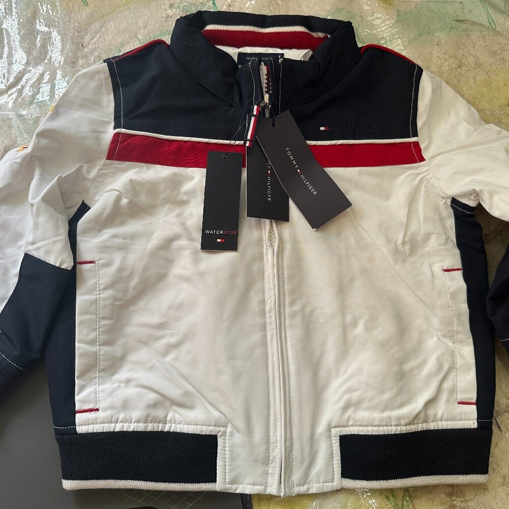 NWT Tommy Hilfiger Baby 24 Months USA White Blue Red Jacket